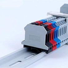 Load image into Gallery viewer, 10Pcs D-UK2.5BG DIN Rail Mounted Terminal Block End Cover - Gray
