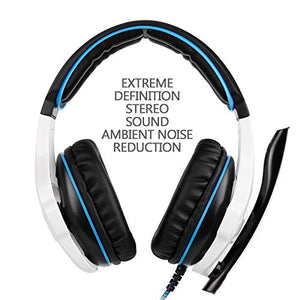 Xbox One Gaming Headset Stereo Over Ear Gaming Headset with Mic Noise Cancelling Volume Control for Xbox One/PC/Mac/PS4/Nintendo(White) ¡­