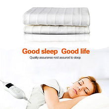 Load image into Gallery viewer, Newlifeelectronic Heated Mattress Pad, Electric Heating Bed Toppers with EasySet Control and Timer, Fast Heating Technology, Ultra-Fresh Anti-Bacteria Extra Comfort, White (Twin Size)
