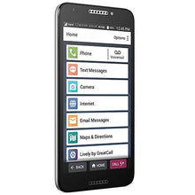 Load image into Gallery viewer, Jitterbug Smart2 No-Contract Easy-to-use 5.Smartphone for Seniors by GreatCall,Black
