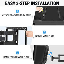 Load image into Gallery viewer, Mounting Dream UL Listed TV Mount TV Wall Mount with Swivel and Tilt for Most 32-55 Inch TV, Full Motion TV Mount with Articulating Dual Arms, Max VESA 400x400mm, 99 lbs. Loading, 16 inch Studs MD2380
