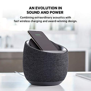Belkin SoundForm Elite Hi-Fi Smart Speaker + Wireless Charger (Alexa Voice-Controlled Bluetooth Speaker) Sound Technology by Devialet (Black)