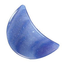 Load image into Gallery viewer, mookaitedecor Set of 5 Moon Shape Healing Crystal Pocket Palm Stones, Polished Reiki Stone for Chakra Balancing, Jewelry Making, Home Decoration, Blue Aventurine
