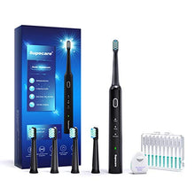 Load image into Gallery viewer, Supecare Electric Toothbrush Sonic Whitening - Rechargeable Battery Toothbrush with Timer, 4 Brushes heads, Oral Cleaning Combo, 1.5 Hr Charge Last 30 Days Toothbrush for Adults and Kids
