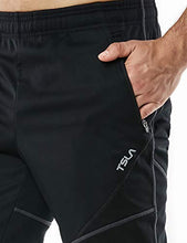 Load image into Gallery viewer, TSLA Men's Windproof Cycling Thermal Fleece Winter Pants Running Hiking Cold Active Bottoms Sweats, Cycling Windpants(ykb01) - Black &amp; Grey, X-Large (Waist 35.5-38 Inch)
