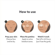 Load image into Gallery viewer, Mighty Patch Face from Hero Cosmetics - XL Hydrocolloid Face Mask for Acne, 5 Large Pimple Patches for Zit Breakouts on Nose, Chin, Forehead &amp; Cheeks - Vegan-Friendly, Not Tested on Animals (1 Count)
