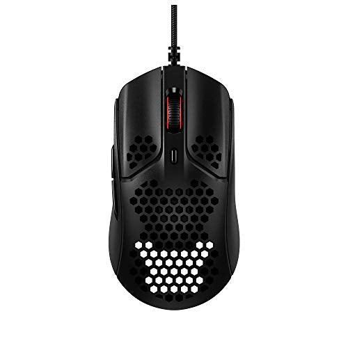 HyperX Pulsefire Haste – Gaming Mouse, Ultra-Lightweight, 59g, Honeycomb Shell, Hex Design, RGB, HyperFlex USB Cable, Up to 16000 DPI, 6 Programmable Buttons