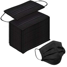 Load image into Gallery viewer, 100 Pack Disposable Face Masks with Elastic Ear Loop,Breathability Comfort-Black

