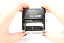 Load image into Gallery viewer, Paid Cash Check Credit - ExcelMark Self-Inking Rubber Stamp - A1539 Red Ink
