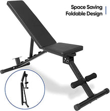Load image into Gallery viewer, ZENY Adjustable Weight Bench Utility Bench Full Body Workout Foldable Exercise Flat Bench Incline Decline Dumbbell Benches Strength Training Equipment
