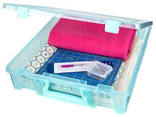 Load image into Gallery viewer, ArtBin 6955RK Super Satchel 1-Compartment Box, Art &amp; Craft Organizer, 1-Pack, Translucent Blush
