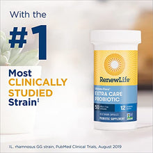 Load image into Gallery viewer, Renew Life Adult Probiotics 50 Billion CFU Guaranteed, 12 Strains, For Men &amp; Women, Shelf Stable, Gluten Dairy &amp; Soy Free, 30 Capsules, Ultimate Flora Extra Care- 60 Day Money Back Guarantee
