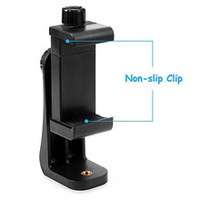 Load image into Gallery viewer, Vastar Universal Smartphone Tripod Adapter Cell Phone Holder Mount Adapter, Fits iPhone, Samsung, and all Phones, Rotates Vertical and Horizontal, Adjustable Clamp
