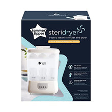 Load image into Gallery viewer, Tommee Tippee Steridryer Electric Steam Sterilizer and Dryer for Baby Bottles and Accessories, Kills Viruses* and 99.9% of Bacteria, White
