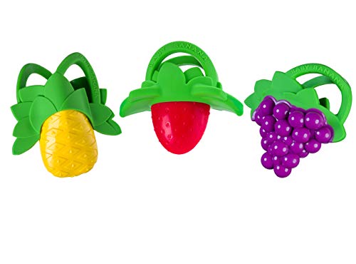 Baby Banana - Smoothie Soothers, 3-Pack of Toy Teethers and Chew Toys for Teething Infant, Baby, and Toddler