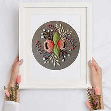 Load image into Gallery viewer, Louise Maelys Embroidery Starter Kit Full Range of Stamped Cross Stitch Kits for Beginner Including Embroidery Cloth with Pattern, Embroidery Hoop, Color Threads, Tools Kit
