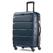 Load image into Gallery viewer, Samsonite Omni PC Hardside Expandable Luggage with Spinner Wheels, Teal, Checked-Medium 24-Inch
