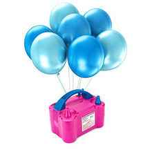 Load image into Gallery viewer, Electric Air Balloon Pump, Portable Dual Nozzle Electric Balloon Blower Air Pump Balloons Inflator for Decoration, Party, Sport,Gifts:2 Balloon Tying Tools

