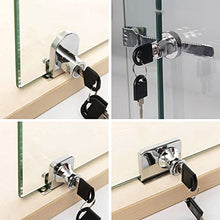 Load image into Gallery viewer, Showcase Window Key Lock, Cabinet &amp; Furniture Locks,Showcase Lock Ratchet Lock , Sliding Glass Door Lock,Display Case Lock, Keyed Alike Showcase Display - 2 Pack
