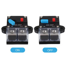Load image into Gallery viewer, EPLZON 200A Circuit Breaker Resettable Circuit Breaker 200 amp Self Recovery Circuit Breaker Manual Reset Button for Car Audio and Amps Protection
