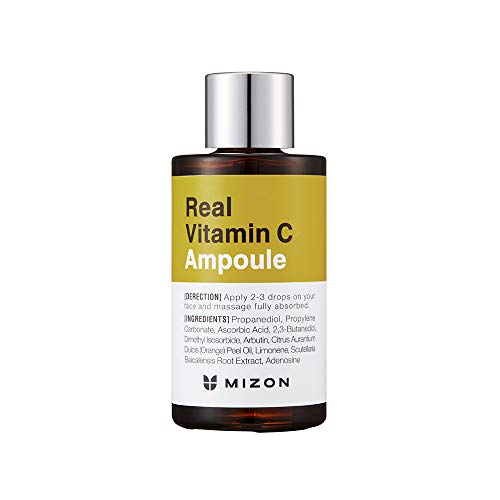 Load image into Gallery viewer, Mizon Real Vitamin C Ampoule, Pure Vitamin C 19% No Water Added, Only 10 Ingredients Formula for tone correction treatment, Nutrition and Face Moisturizer