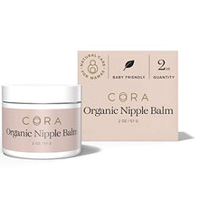Load image into Gallery viewer, Cora Organic, Lanolin-Free, Baby-Safe Nipple Cream/Nursing Balm Soothes Nipples Naturally for Safe, Comfortable Breastfeeding
