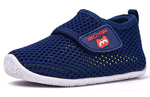 BMCiTYBM Baby Sneakers Girl Boy Tennis Shoes First Walker Shoes 18-24 Months Toddler Navy