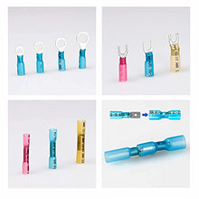 Load image into Gallery viewer, Kuject 320 PCS Heat Shrink Wire Connectors, Multipurpose Waterproof Electrical Wire Terminals kit, Insulated Crimp Connectors Ring Fork Spade Butt Splices for Automotive Marine Boat Truck
