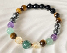 Load image into Gallery viewer, Money Prosperity &amp; Abundance Crystal Beaded Bracelet, Good Luck Bracelet, Money Bracelet, Wealth Bracelet, Casino Bracelet, Bead Jewelry
