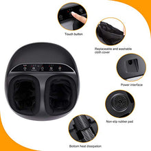 Load image into Gallery viewer, RENPHO Foot Massager Machine with Heat, Shiatsu Deep Kneading, Squeeze, Relieve Foot Discomforts from Plantar Fasciitis, Fits feet up to Men Size 12
