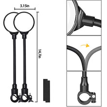 Load image into Gallery viewer, Bike Mirror Handlebar Mount, Convex Rear View Mirror for Mountain Road Bike |Adjustable Rotatable| Wide Angle and Shockproof Bicycle Accessories 2pack
