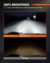 Load image into Gallery viewer, SEALIGHT Scoparc 9005/HB3 LED Bulbs, Plug and Play LED Headlamp Replacement Kit, 6000K Bright White, Halogen Replacement, Quick Installation, Pack of 2
