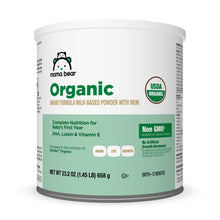 Load image into Gallery viewer, Mama Bear Organic Infant Formula Powder with Iron, Organic, Non-GMO Ingredients Plus DHA, Lutein and Vitamin E, 23.2 Ounces
