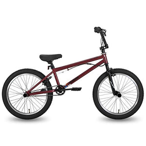 Hiland 20 Inch Kids Bike BMX Bicycles Freestyle for Boys Teenagers Red