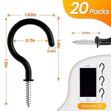 Load image into Gallery viewer, addlon Screw Hooks for Hanging LED String Lights 20 PCS
