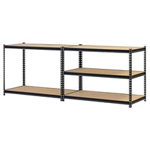 Load image into Gallery viewer, Muscle Rack 48" W x 24" D x 72" H 5-Shelf Steel Shelving, Black
