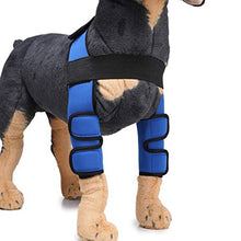 Load image into Gallery viewer, Alician 1 Pair Dogs Care Kneepad Leggings Pet Protector Surgery Injury Protective Cover  Blue S
