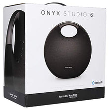 Load image into Gallery viewer, Harman Kardon Onyx Studio 6 Wireless Bluetooth Speaker - IPX7 Waterproof Extra Bass Sound System with Rechargeable Battery and Built-in Microphone - Black
