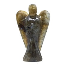 Load image into Gallery viewer, Nelson Creations, LLC Labradorite Hand-Carved Natural Gemstone Crystal Healing Angel Figurine Statue, 2 Inch
