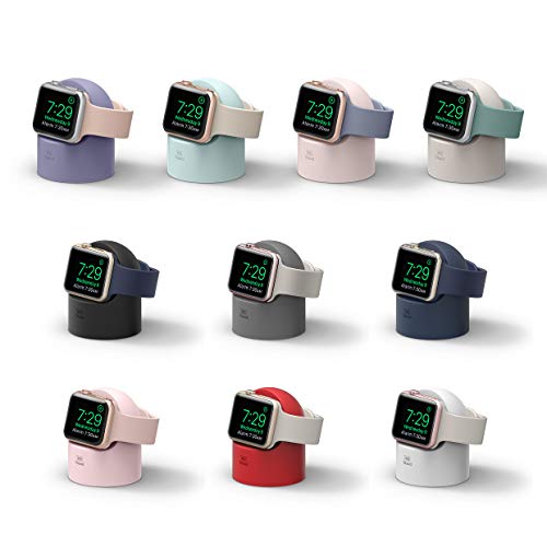 Load image into Gallery viewer, elago W2 Apple Watch Charger Stand Compatible with Apple Watch Series 6/SE/5/4/3/2/1 (44mm, 42mm, 40mm, 38mm) (Lavender Grey)