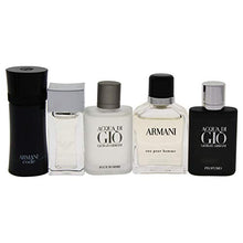 Load image into Gallery viewer, Armani 5 Piece Set For Men (Code 4ml/Diamonds 4ml/Adg 5ml/Green 7ml/Adg Profumo 5ml)
