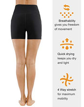 Load image into Gallery viewer, THE GYM PEOPLE High Waist Yoga Shorts for Women Tummy Control Fitness Athletic Workout Running Shorts with Deep Pockets (Medium, Light Green)
