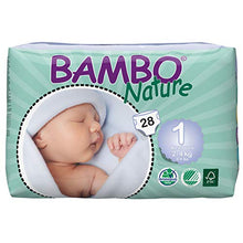 Load image into Gallery viewer, Bambo Nature Baby Diapers Classic, Size 1 (4-9 lbs), 28 Count
