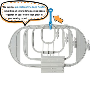 New brothread Embroidery Machine Hoop 4 in 1 Set (SA437+SA438+SA439+SA441) for Brother Innovis NQ3600D/3500D NQ1600E/1400E VE2200 4000D 1500D V7 V5 V3 VM5200/6200D BabyLock Ellegante/Aventura/Flourish