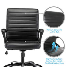 Load image into Gallery viewer, Office Chair, Ergonomic Desk Chair Adjustable Swiveling Task Chair Mesh Computer Chair with High Back and Seat
