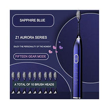 Load image into Gallery viewer, JINSUO Xiaobingbingjiaju Ultrasonic Sonic Electric Toothbrush 10 Mode USB Rechargeable Electronic Tooth Brush Waterproof Teeth Whitening Dental Brush (Color : Silver)
