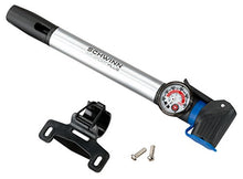 Load image into Gallery viewer, Schwinn Air Sport Bike Frame Pump with Gauge Fits Schrader and Presta Valve Types Silver
