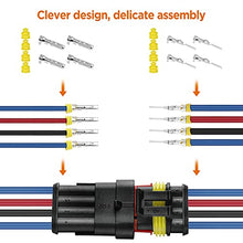 Load image into Gallery viewer, Twippo 352Pcs Waterproof Car Electrical Connector Terminals Automotive Electrical Wire Connector Plug Kit 1/2/3/4 Pin Connectors Male and Female
