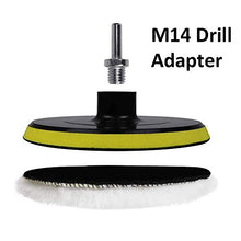 Load image into Gallery viewer, IPELY 6 Pcs 6 Inch Wool Polishing Buffing Pad Polishing Buffing Wheel for Drill Buffer Attachment with M14 Drill Adapter
