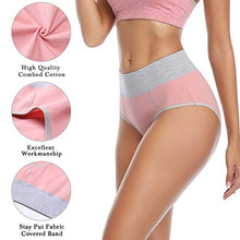 Load image into Gallery viewer, wirarpa Women's Cotton Underwear High Waist Briefs Ladies Soft Breathable Panties Full Coverage Underpants 4 Pack X-Large
